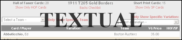 T205 Filterable Checklist